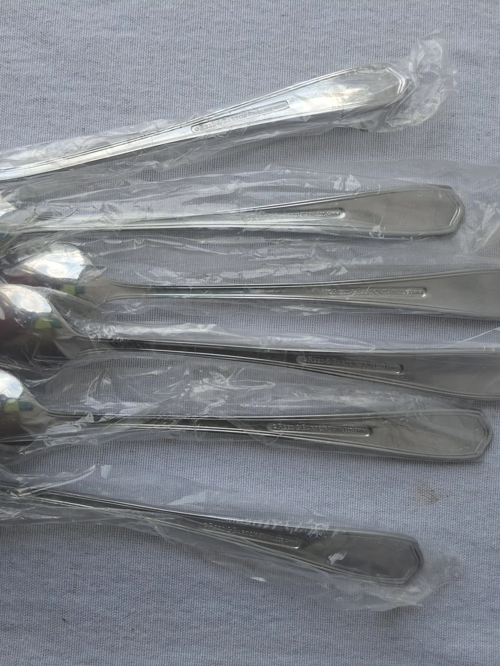 Reed & Barton Silver Stainless Steel Spoons - Set of 6